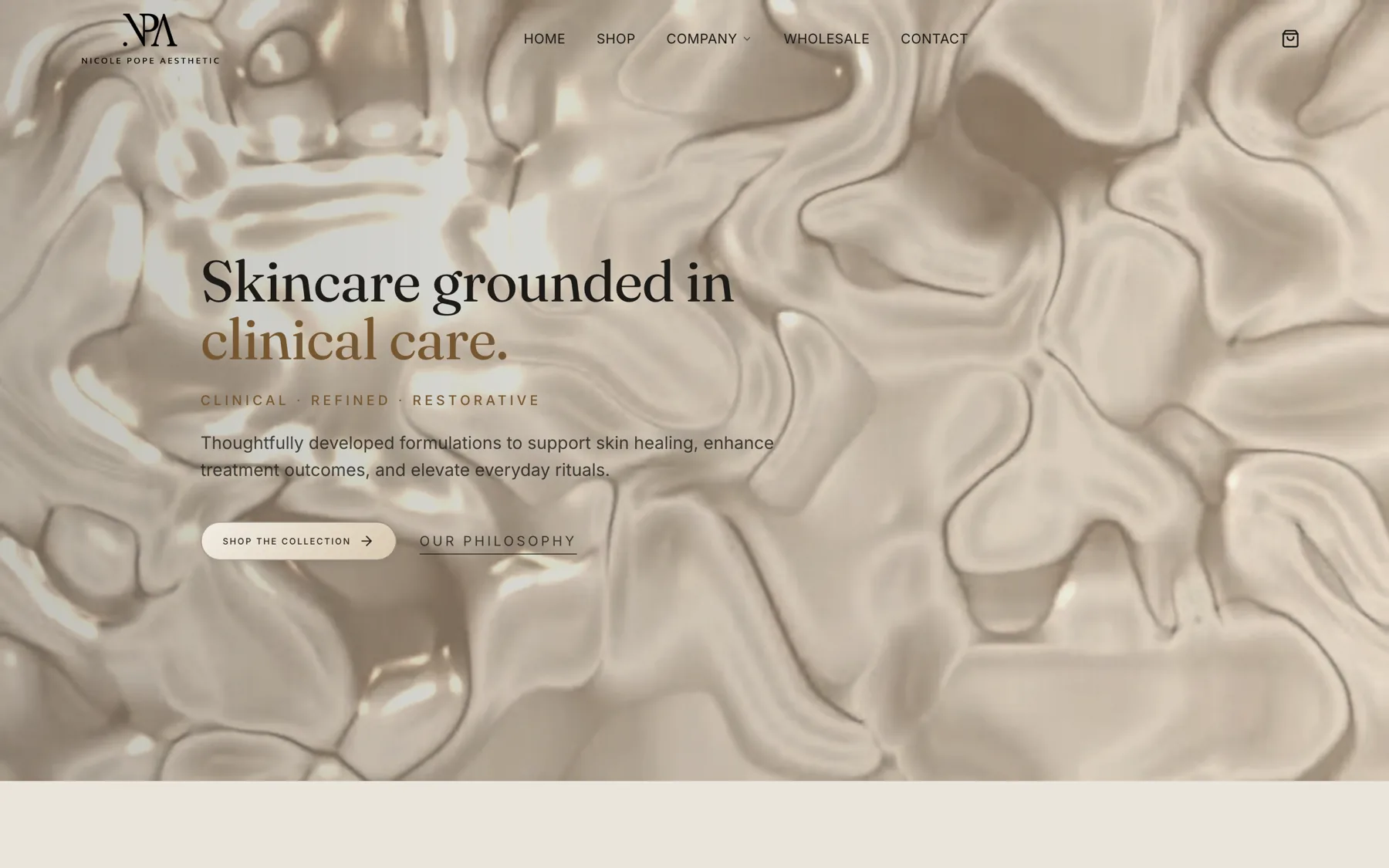 Nicole Pope homepage as built